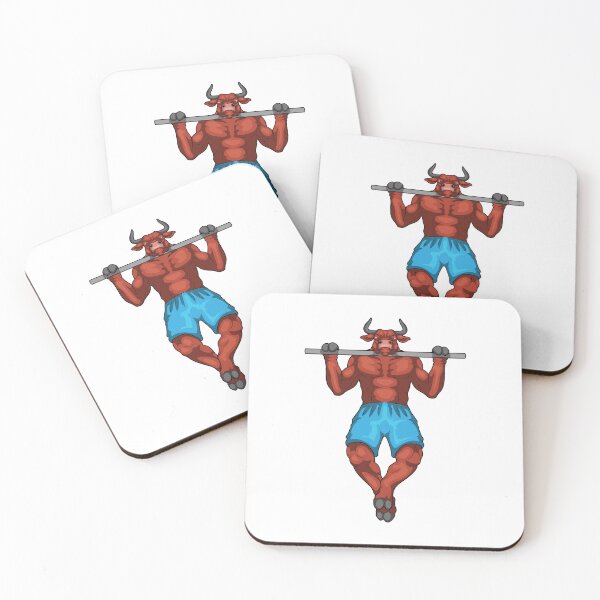 Item preview, Bull Bodybuilder Pull ups Bodybuilding designed and sold by Snabdesign84.