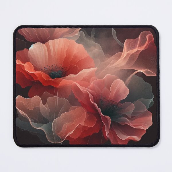 Item preview, Reddish Pastel Poppy Elegance on Dark designed and sold by CardsStudio.