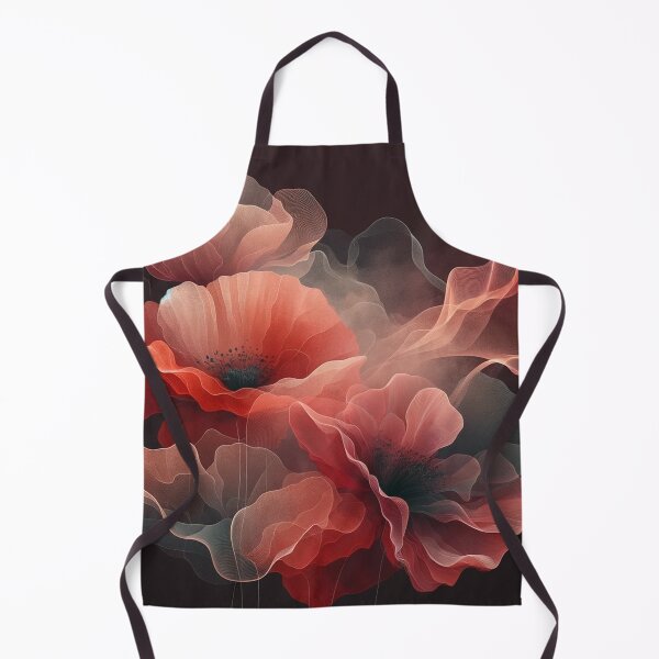 Item preview, Reddish Pastel Poppy Elegance on Dark designed and sold by CardsStudio.