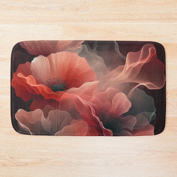 Item preview, Reddish Pastel Poppy Elegance on Dark designed and sold by CardsStudio.