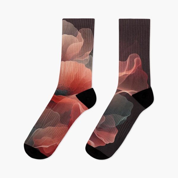 Item preview, Reddish Pastel Poppy Elegance on Dark designed and sold by CardsStudio.