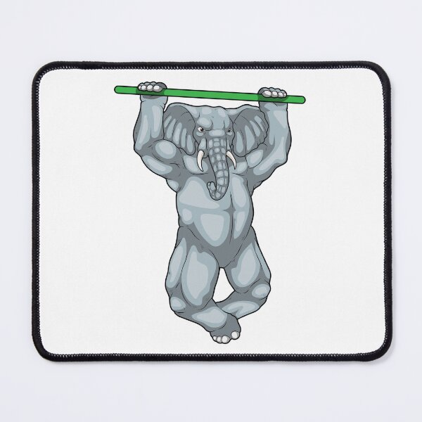 Item preview, Elephant Bodybuilder Pull ups Bodybuilding designed and sold by Snabdesign84.