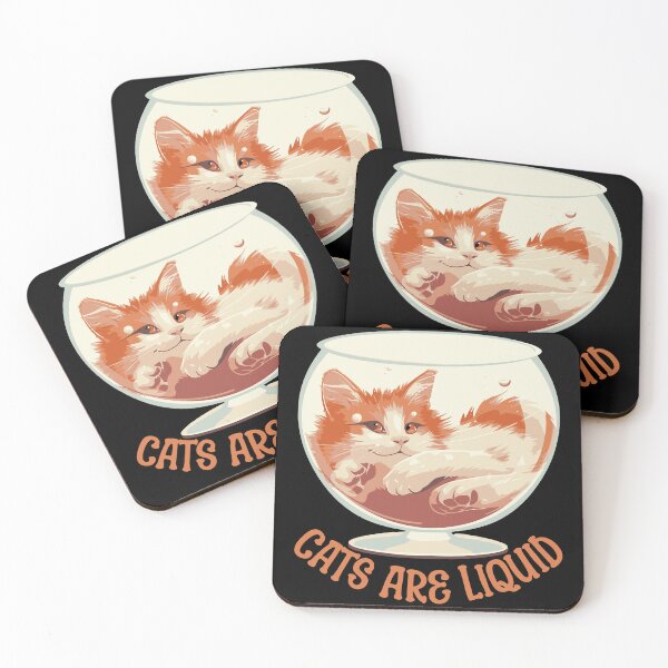 Item preview, Cats Are Liquid designed and sold by PeelZinc.