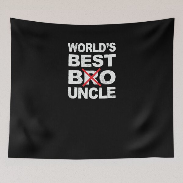 Item preview, World's Best Uncle Not Bro designed and sold by TeeTimeGuys.