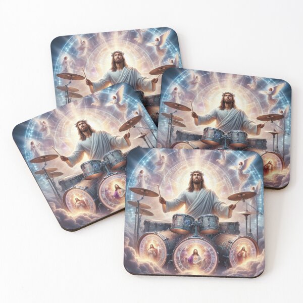 Item preview, "JESUS DRUMMER" : JESUS PLAYING DRUMS designed and sold by Obinne.