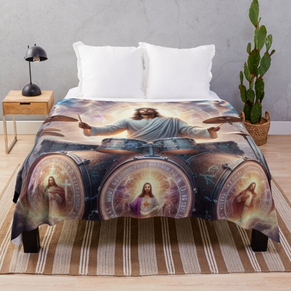 Item preview, "JESUS DRUMMER" : JESUS PLAYING DRUMS designed and sold by Obinne.