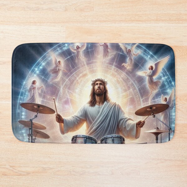 Item preview, "JESUS DRUMMER" : JESUS PLAYING DRUMS designed and sold by Obinne.