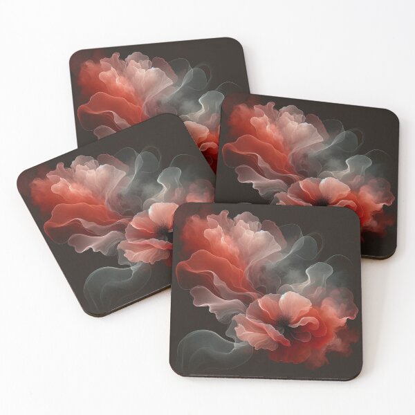 Item preview, Reddish Pastel Poppy Elegance on Dark designed and sold by CardsStudio.