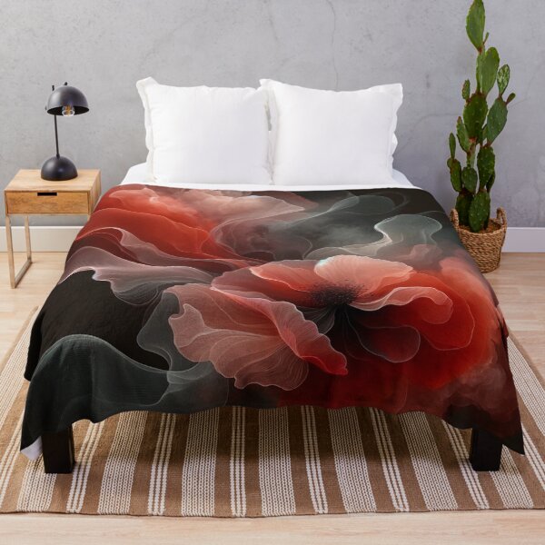 Item preview, Reddish Pastel Poppy Elegance on Dark designed and sold by CardsStudio.