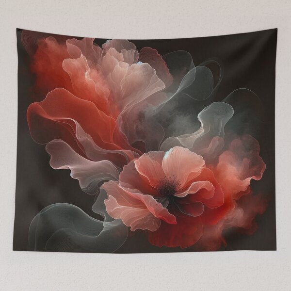 Item preview, Reddish Pastel Poppy Elegance on Dark designed and sold by CardsStudio.