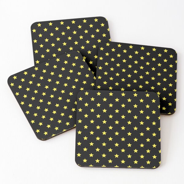 Item preview, Black Yellow Star Luxury Elegance Art Deco Classic Glimmer Gala Pattern designed and sold by PenguinForests.