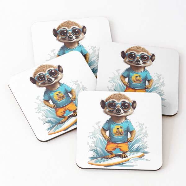 Item preview, Surfer Meerkat designed and sold by likbatonboot.