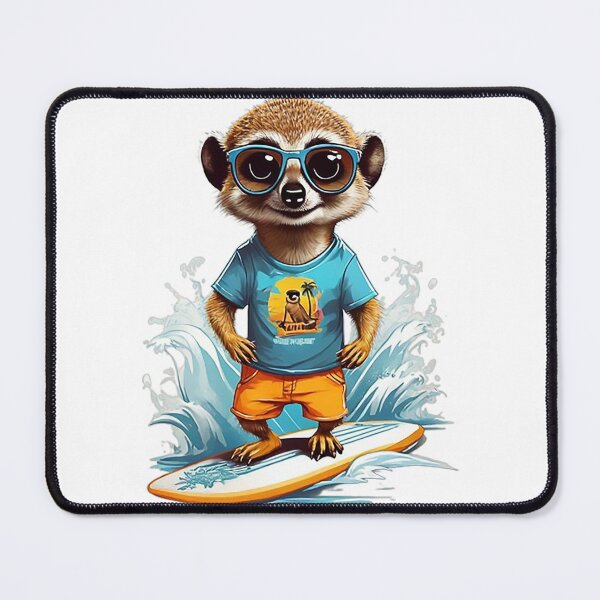 Item preview, Surfer Meerkat designed and sold by likbatonboot.