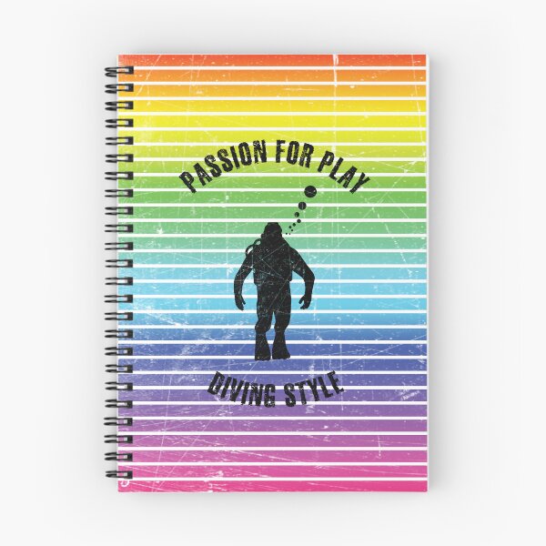 Item preview, Black silhouette of a diver against the background of rainbow stripes designed and sold by HarridanCreates.