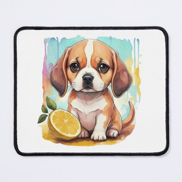 Item preview, Lemon Beagle Puppy Watercolour designed and sold by Krieghorn.