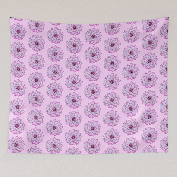 Item preview, drawing of a purple dahlia designed and sold by Fridolini.