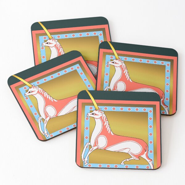 Item preview, Red and Gold Unicorn designed and sold by frederic Lecut.