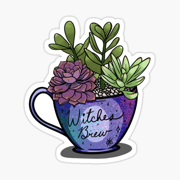 Item preview, Witches Brew Succulents designed and sold by ScoppieLooArt.