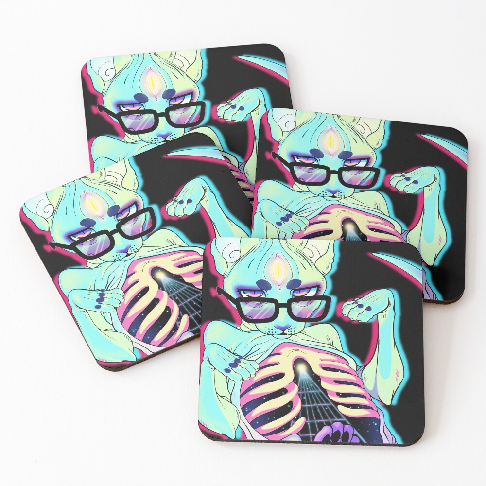 Item preview, Coasters (Set of 4) designed and sold by SquidPuke.