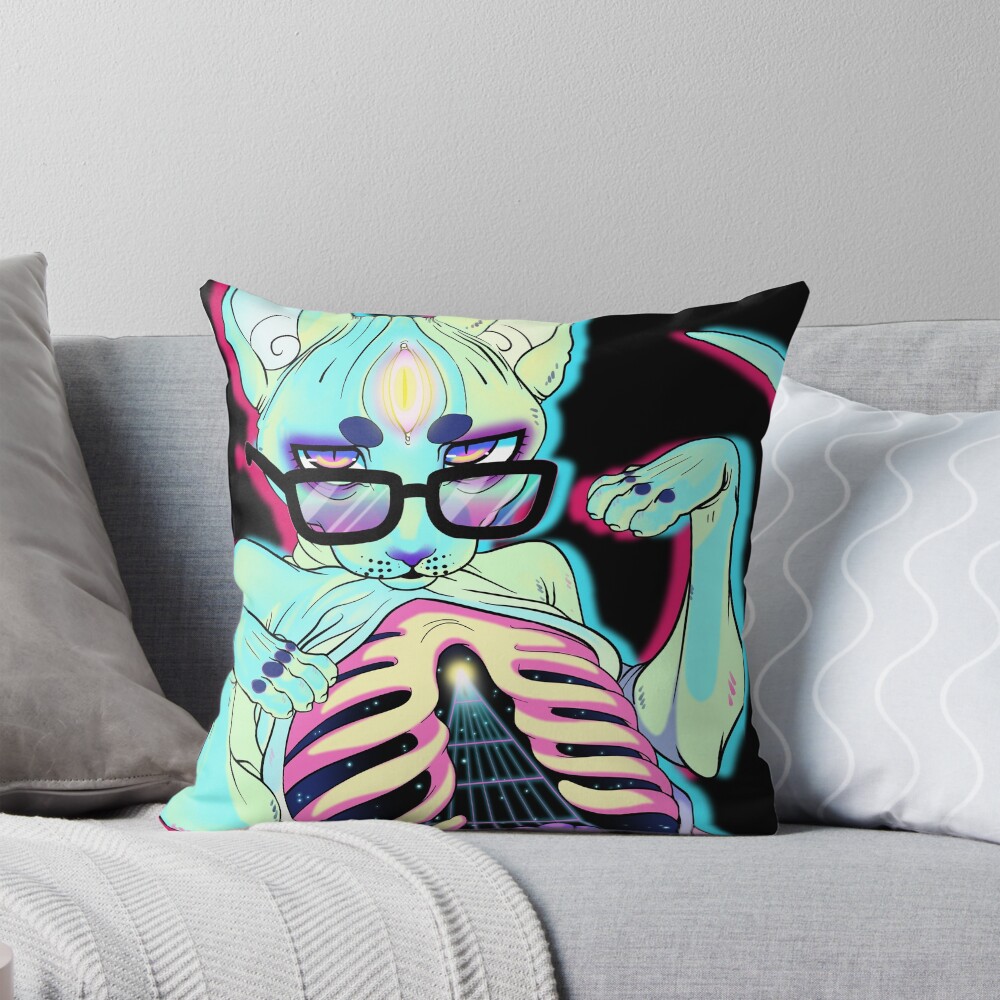 Item preview, Throw Pillow designed and sold by SquidPuke.