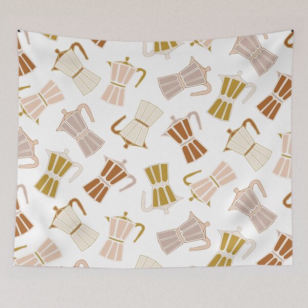 Item preview, More espresso less depresso coffee pot pattern designed and sold by Apleaves.
