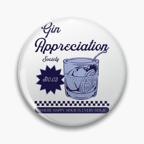 Item preview,  Gin appreciation society, mothers day designed and sold by wittyprinttop.