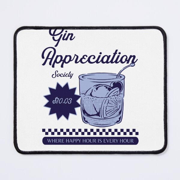 Item preview, Gin appreciation society, mothers day designed and sold by wittyprinttop.