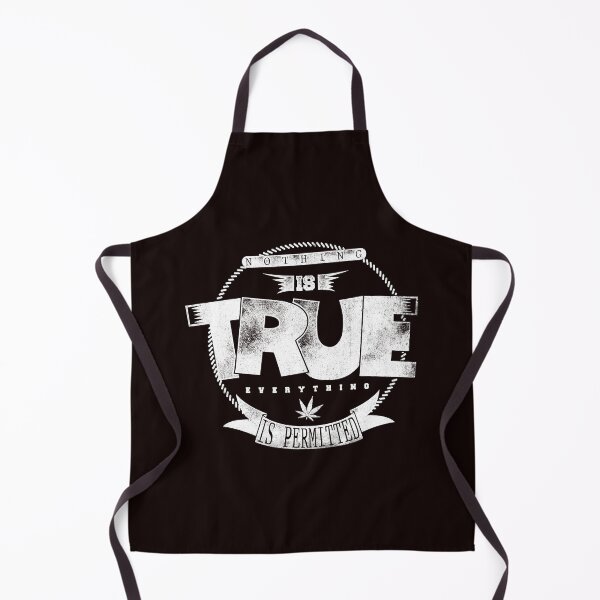 Item preview, Unleash Freedom: 'Nothing is True' Typographic Grunge Design in White designed and sold by DigitalGraphic1.
