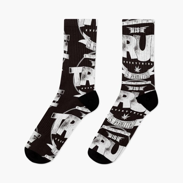 Item preview, Unleash Freedom: 'Nothing is True' Typographic Grunge Design in White designed and sold by DigitalGraphic1.