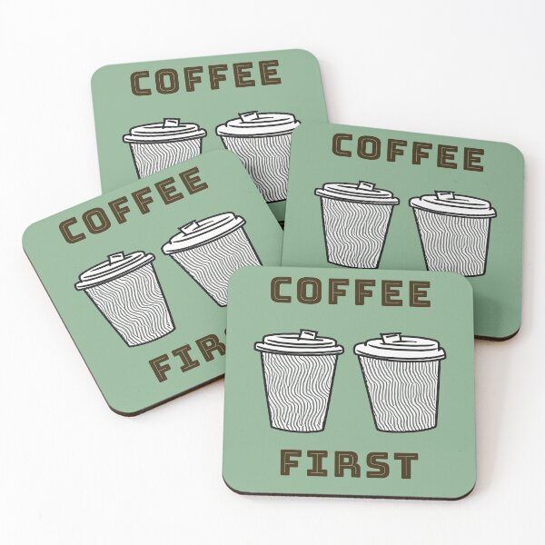 Item preview, Coffee First Design designed and sold by DrawnByMatt.