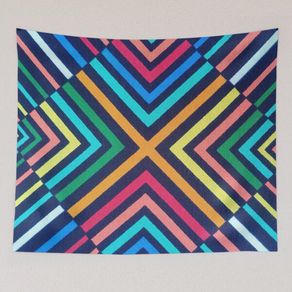 Item preview, Square rainbow reflecting pattern designed and sold by textileprint.