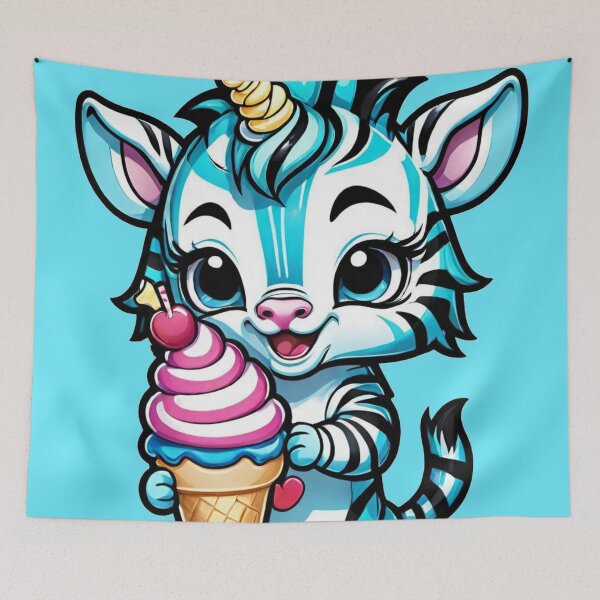 Item preview, baby ZEBRA holding Ice cream designed and sold by Chantel Fourie.
