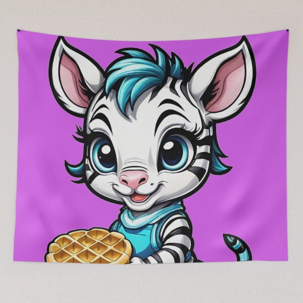 Item preview, baby ZEBRA holding waffle designed and sold by Chantel Fourie.