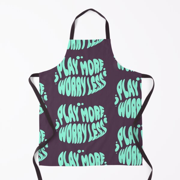 Item preview, Play More Worry Less | 60s Psy Lettering designed and sold by monkeybusiness.pt.