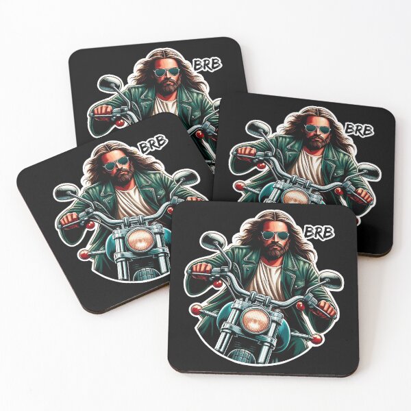 Item preview, BRB meme Jesus is coming soon Motorbike  designed and sold by plushism.