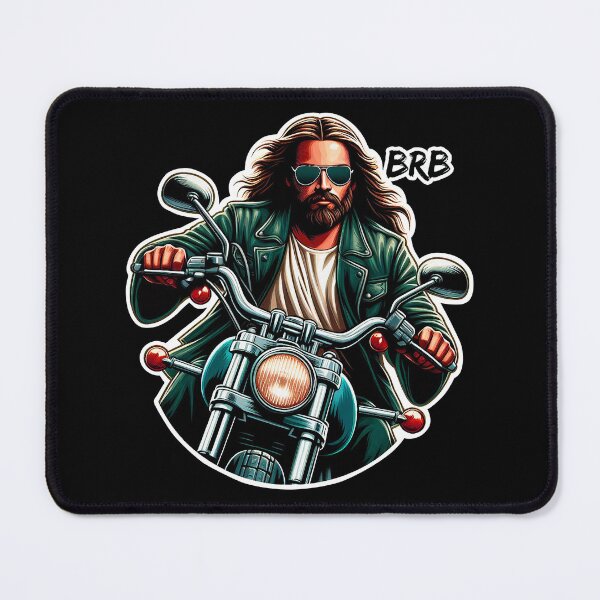 Item preview, BRB meme Jesus is coming soon Motorbike designed and sold by plushism.