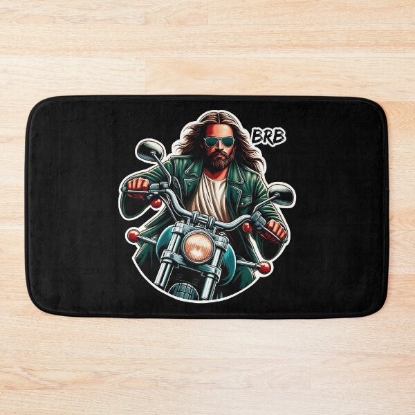Item preview, BRB meme Jesus is coming soon Motorbike  designed and sold by plushism.