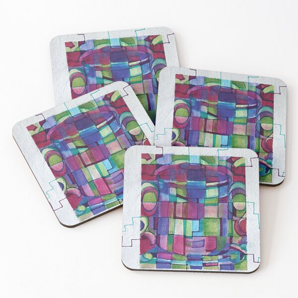 Item preview, Patchwork drawing of a cup designed and sold by Kerry  Hetherington.