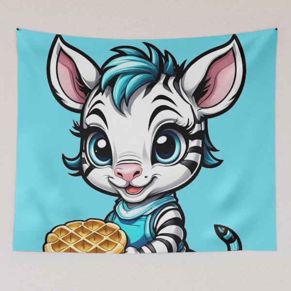 Item preview, baby ZEBRA holding waffle designed and sold by Chantel Fourie.