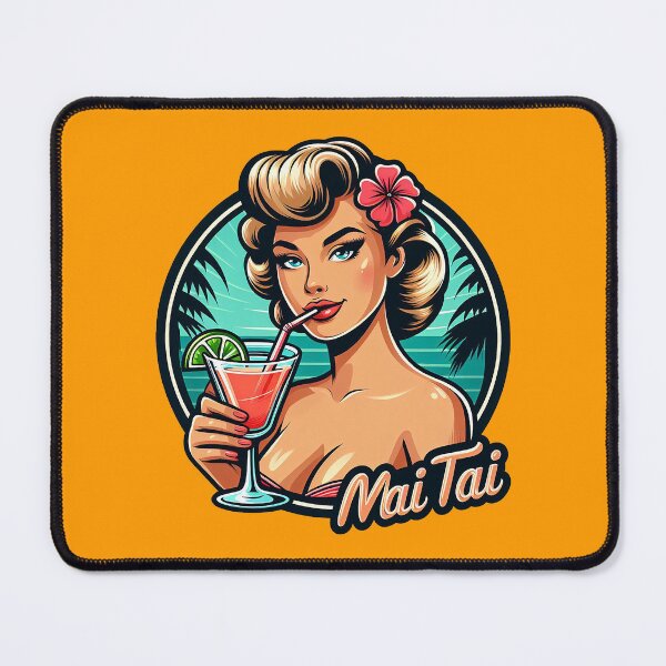 Item preview, Retro Beverage - Mai Tai designed and sold by MugshotsAndMore.