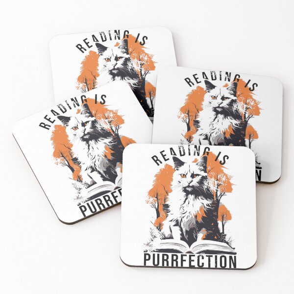 Item preview, Copy of Reading Is Purrfection Vintage  designed and sold by KaiLabsArt.
