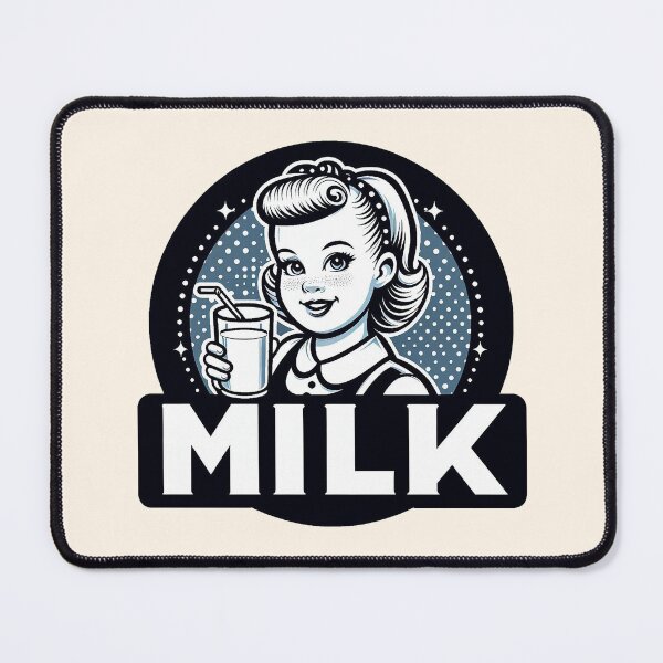 Item preview, Retro Beverage - Milk designed and sold by MugshotsAndMore.