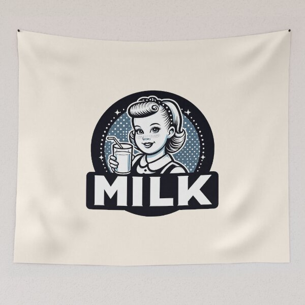 Artikelvorschau, Retro Beverage - Milk entworfen und verkauft von MugshotsAndMore.