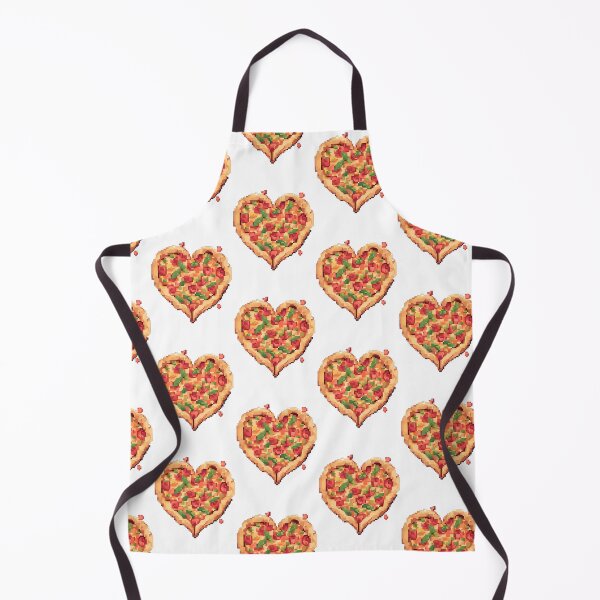 Item preview, Heart shaped pepperoni pizza (2)- Pixel art designed and sold by octoboobs.