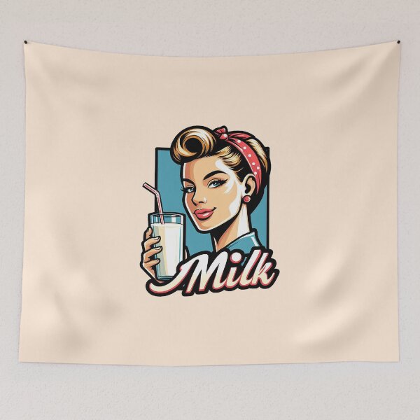Artikelvorschau, Retro Beverage - Milk entworfen und verkauft von MugshotsAndMore.