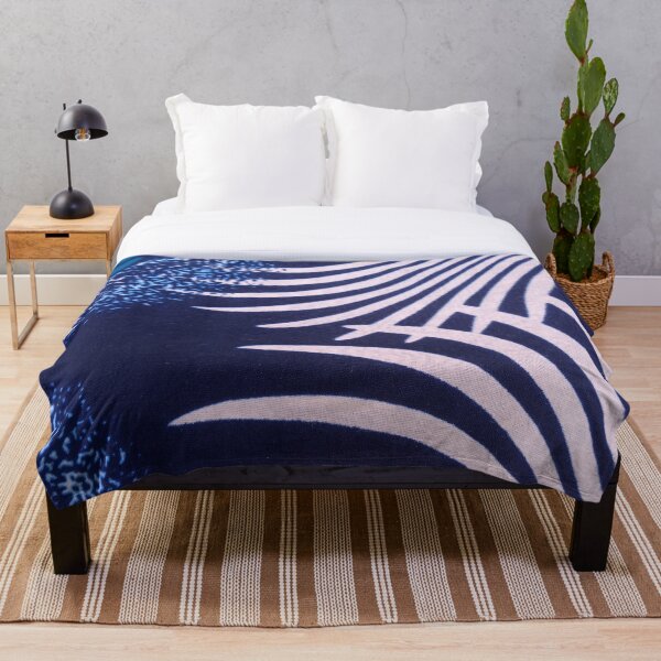 Aperçu de l'œuvre Modèle abstrait bleu blanc créée et vendue par textileprint.