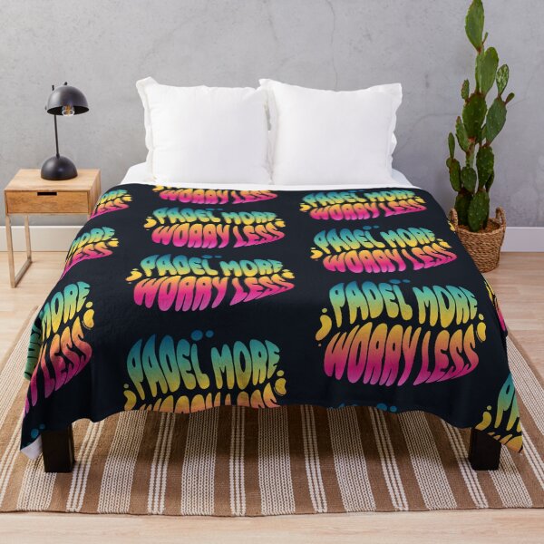 Item preview, Padel More Worry Less | 60s Psy Lettering designed and sold by monkeybusiness.pt.