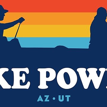 Artwork thumbnail, Lake Powell Arizona Utah Canoe by Esskay Designs