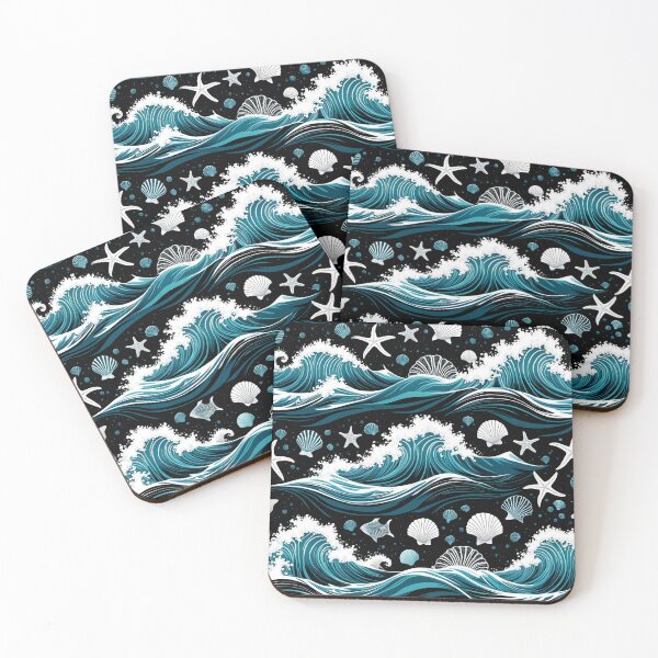 Item preview, A Pattern Of Waves And Sea Creatures  designed and sold by Uday24.