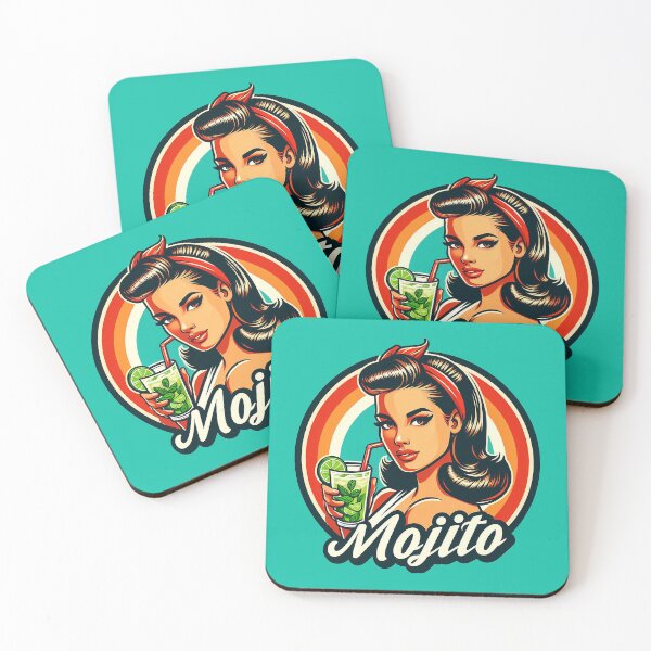 Artikelvorschau, Retro Beverage - Mojito entworfen und verkauft von MugshotsAndMore.